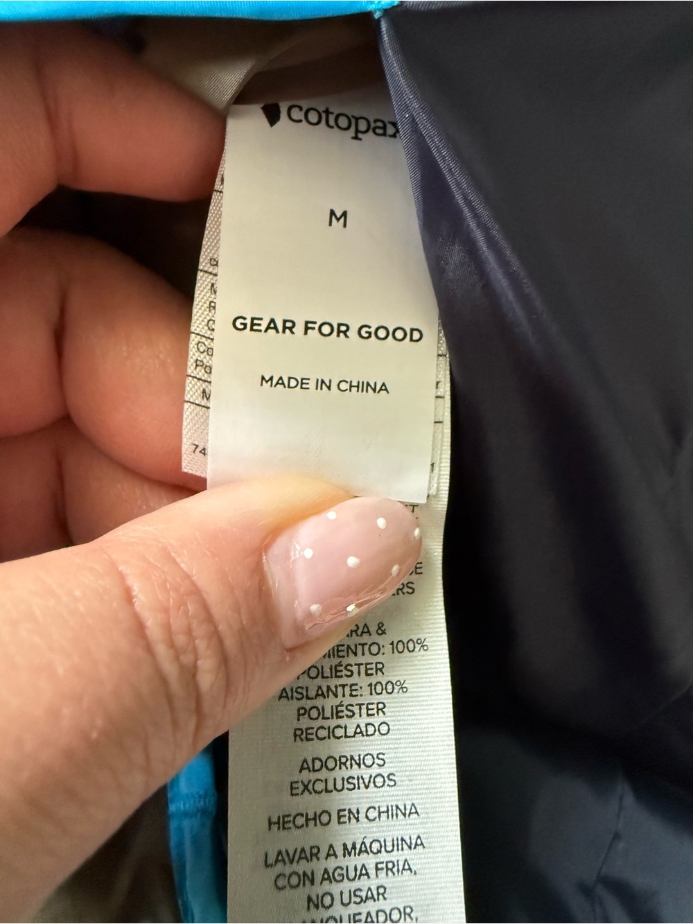 Cotopaxi Jacket Men's Size M Blue Teca Calido Hooded Reversible Full Zip Outdoor - Picture 7 of 9